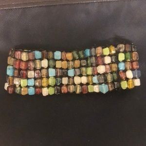 Multi colored beaded bracelet